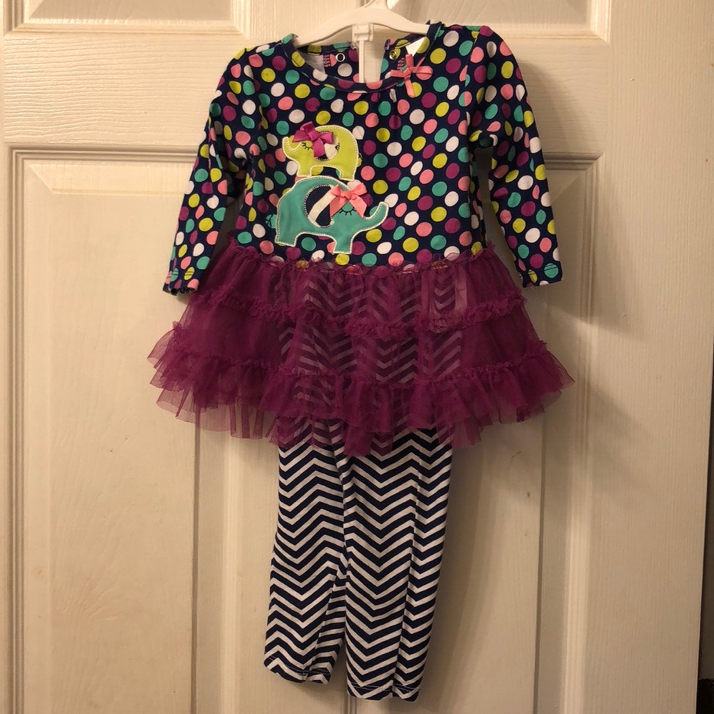Baby girl multi colored set